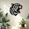 Metall Wandkunst Tigerkopf Abstrakter Stil Geschenk für Schlafzimmer Büro Valentinstag Ostern Tag der Arbeit