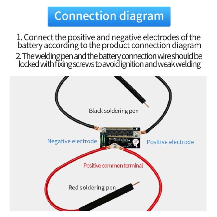 Punktschweißer PCB Leiterplatte 12V 90-150A Batterie Energiespeicher Punktschweißer