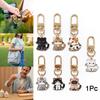 1PC Mini Key Charms Gifts Key Rings Chic Cartoon Pendant Women's Fashion Cat Keychain Cute Multiple Options Available