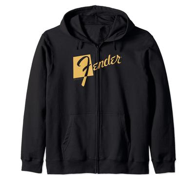 Fender Retro Text Logo Zip Hoodie