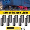 10X Amber Side Marker Flash Emergency Strobe Light Bar Kit For Tow Car Truck EOA