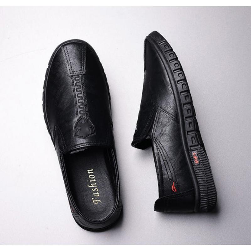 

Мужская повседневная кожаная обувь, дышащая деловая мужская обувь с мягкой подошвой