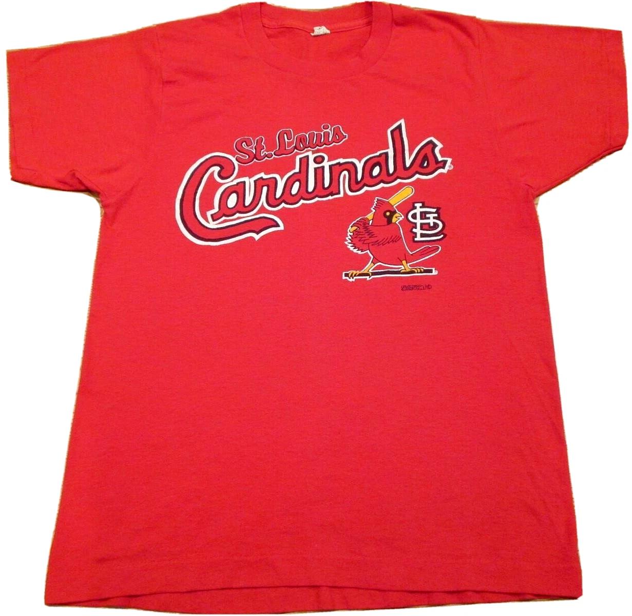 vtg 80s ST. LOUIS CARDINALS BUTTERY SOFT T-Shirt XS baseball mlb single stitch S