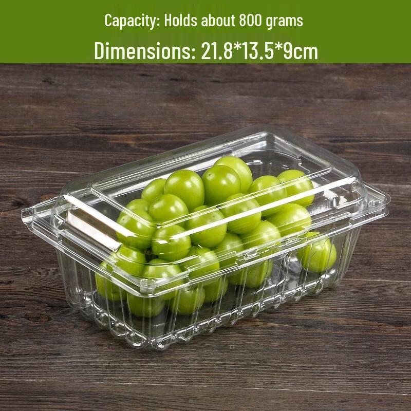 Disposable Transparent Rectangular Fruit & Produce Containers