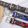 Square Bead Rivet Pyramid Inlaid Women'S Belt Punk Hip Hop Personality Gas Eye Decoration Camouflage Belt Men And Women