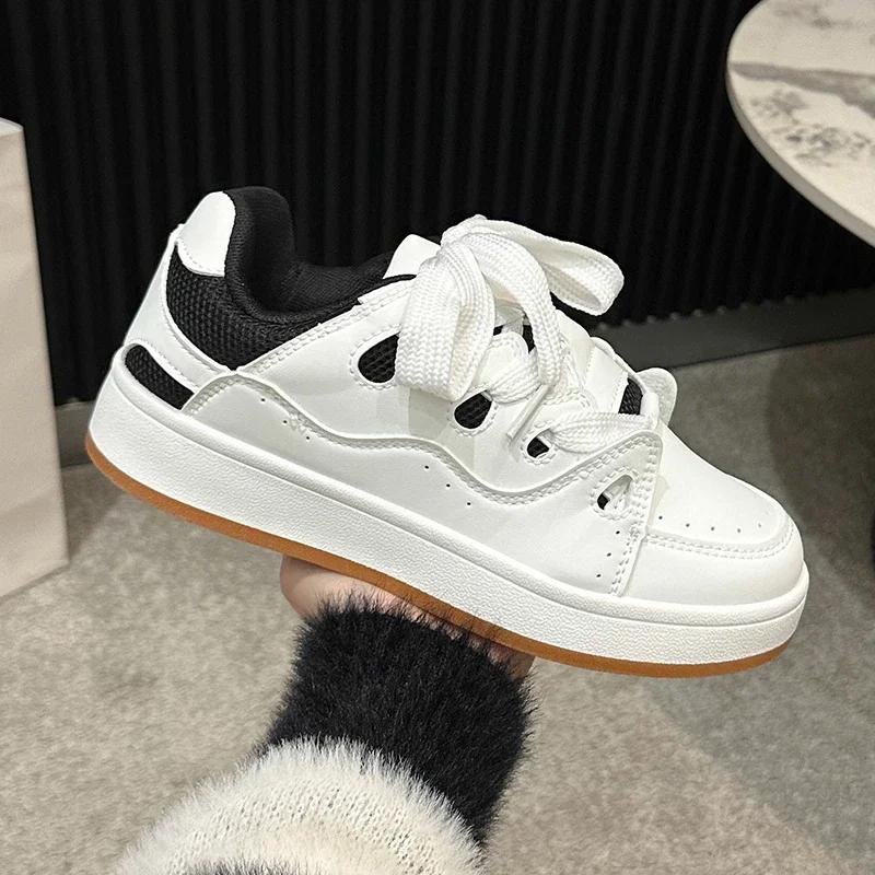 Fashion New Women Skateboard Bread Shoes Retro National Trend Sport Shoe Wind Board Women Sneaker Shoes for Women Chaussure Homme