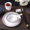 High-End Chinese Style Ceramic Tableware Set: 3-Piece or 4-Piece with Bowls, Plates, and Dishes for Restaurants and Clubs