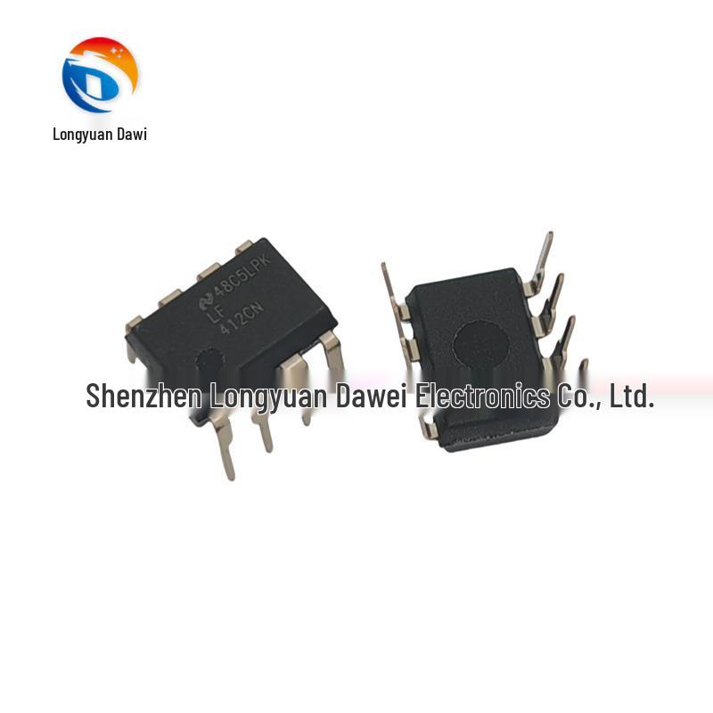 LF412CN Dual Op Amp IC Chip, DIP-8, Brand New