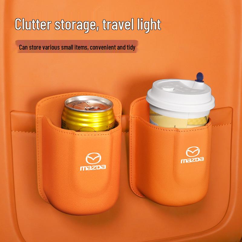 Car Storage Bags for Water Bottles, Beverages, and Phones: Compatible with Mazda 3, Axela, CX-5, CX-4, and Mazda 6.