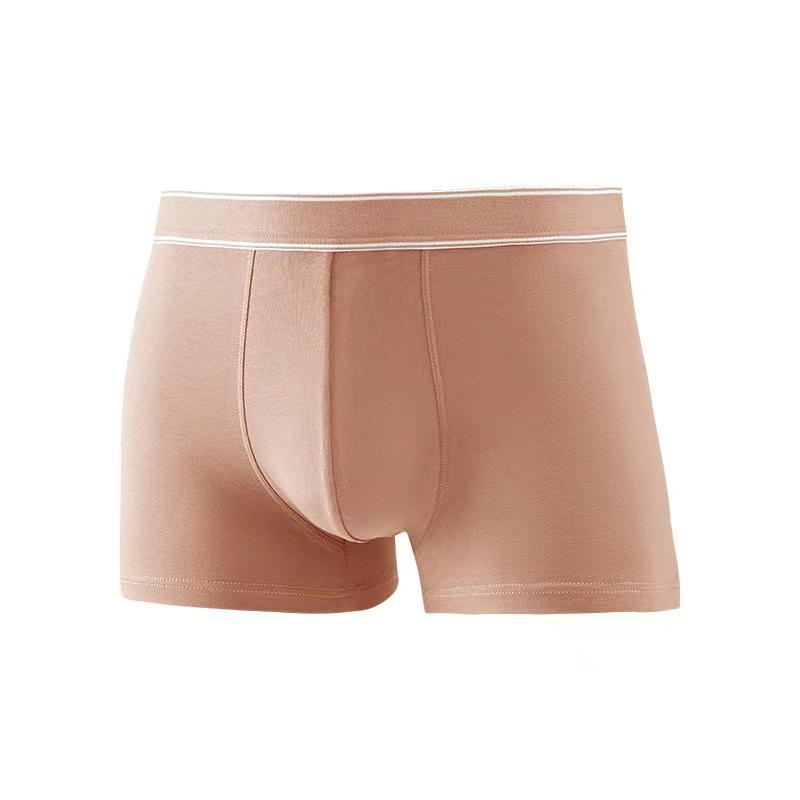 Men's Pure Cotton Antibacterial Boxer Briefs with Breathable, Sweat-Wicking Graphene Crotch - Plus Size Available