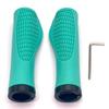 LEXOR Handlebar Aluminum Mountain Hybrid Ergo Celeste Grips, Caps, Bicycle, MTB, Bike, Bike, Grips,