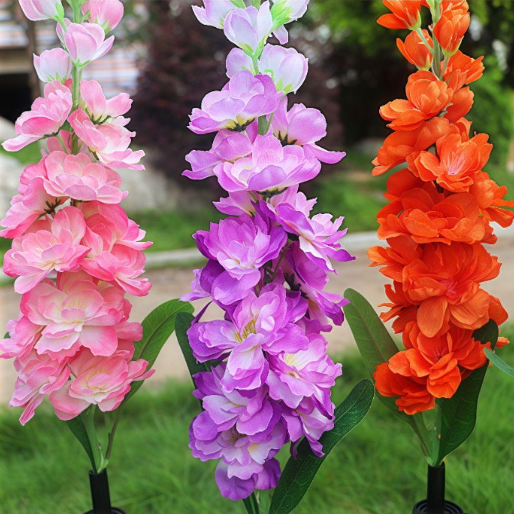 Solar Powered Solar Hyacinth Lawn Lights Waterproof Courtyard Decoration Landscape Lamp  Courtyards