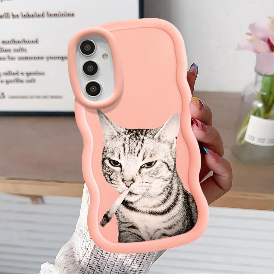 

Cool Cat Soft Phone Cover Case for Samsung Galaxy A13 A16 A15 A52 A14 A12 A21s A11 A33 A03 A06 A23 A22 A05 A04 A53 Galaxy A53 5G