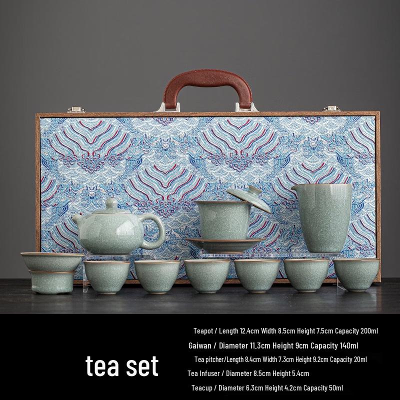 Ge Kiln Ice Crack Glaze Ceramic Tea Set