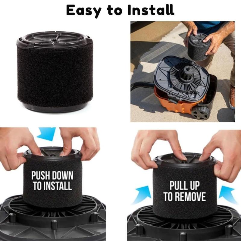 2Pcs Household HEPA Filter Set Replacement for VF3700 WS0301VA WS0400DE WS14045 Handheld Vacuum Cleaning Strong Suction