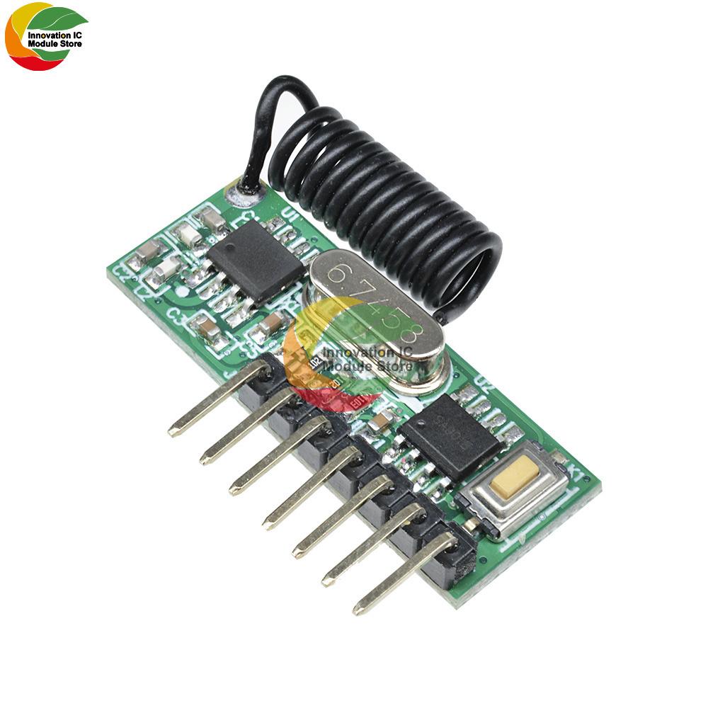 1 Channel Decode Receiver Output Module + 1 Channel 111mhz Wireless Wide Voltage Encoder Transmitter for 111 Mhz Remote Control