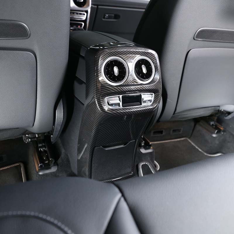 For Mercedes-Benz G-Class W464 W465 2019-2026 Carbon Fiber Rear Air Condition Outlet Vent Frame Cover Trim Car Accessories