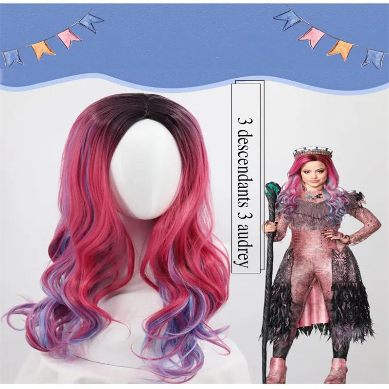 Evie Evil Mal Descendants Cosplay Costume Girls Birthday Party Halloween Carnival Costume And Wig For Kid Disguise Descendants 3