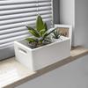 Caisse de Rangement - Creative Deco - 30x20x13cm - Bois Naturel - Blanc - Poignées