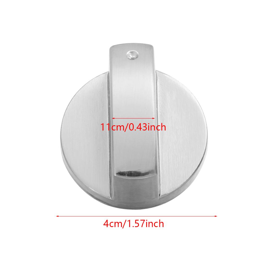 2Pcs 6/8mm Kitchen Cooker Gas Stove Oven Universal Metal Rotary Switch Control Knobs Replacement Cooktop Accessories
