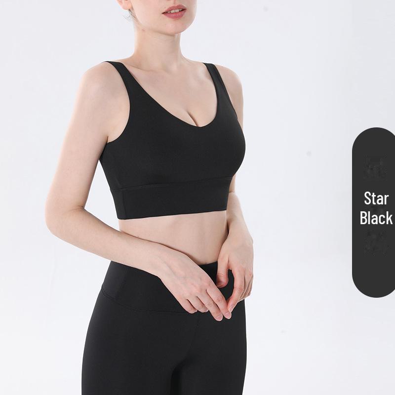 Tuta estiva da yoga da donna Lulu - Elegante design sulla schiena per fitness e jogging con pantaloni da yoga invisibili