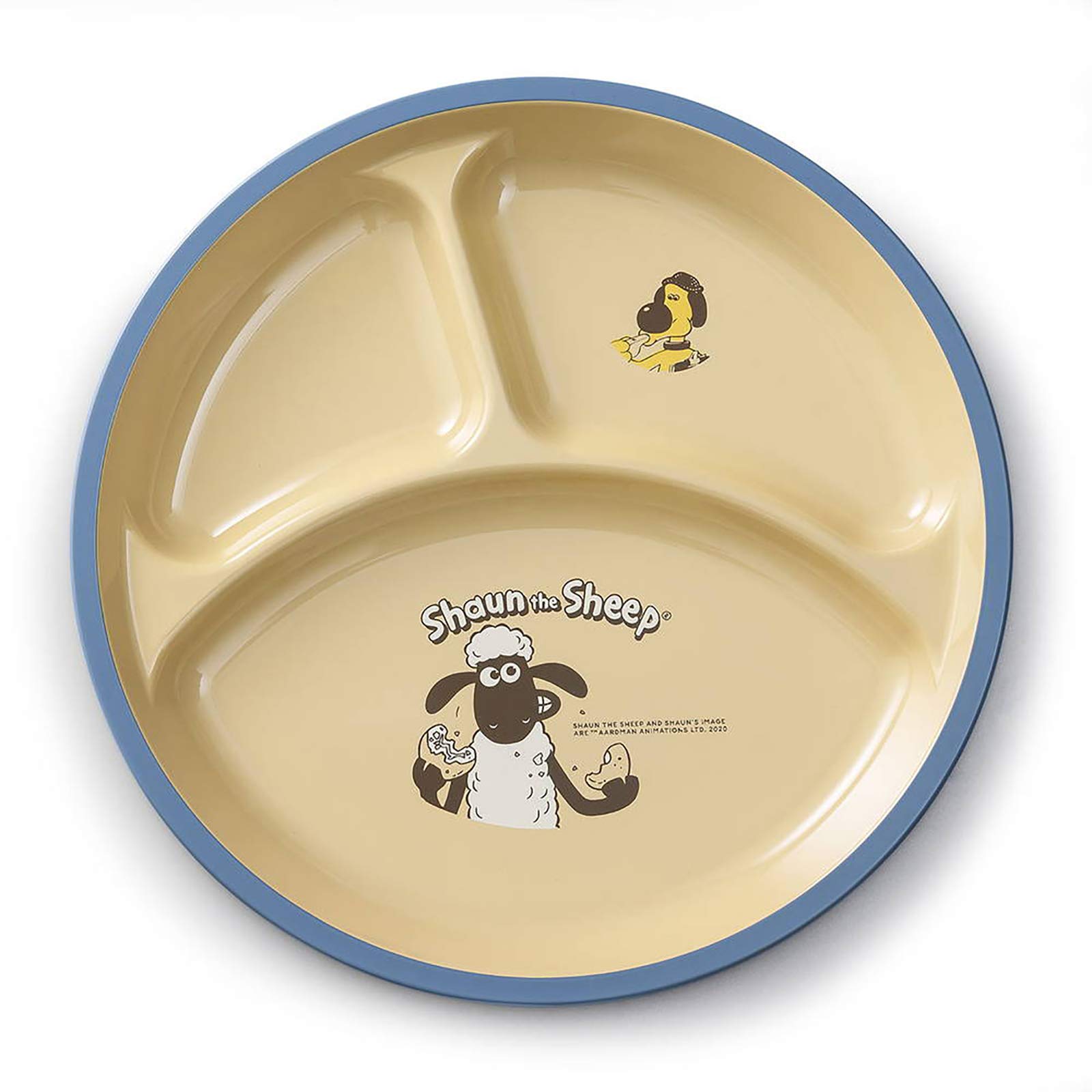 

Aito the Lunch Shaun 246004 Shaun Sheep Plate, Divided, Approx. 26cm, & Bitzer,