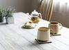 RIVERET Franc Mug, 310ml Pair, Bamboo, Dishwasher Safe, White/Brown, RV-207WB