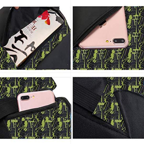 Waterproof Backpack for Boys and Large Oxford Cloth with Ball Print School Bag for Boys Ages Perfect for School and Multifunctional Backpack with Side