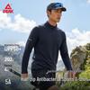 PEAK Men's Outdoor Half-Zip High-Neck Long-Sleeve T-Shirt