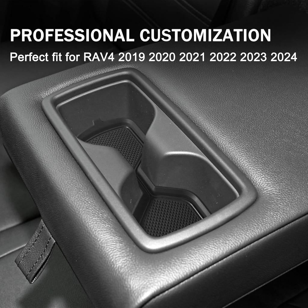 SENSHINE 3D Cup Holder Erts For Toyota Rav4 Accessories 2025 2024      Silicone Cup Coaster Mat Center Console Liner Protector Pad For Toyota Rav4