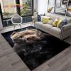 Cartoon French Pit Bull Dog Pet Carpet Rug for Home Living Room Bedroom Sofa Doormat Decor,kids Play Area Rug Non-slip Floor Mat