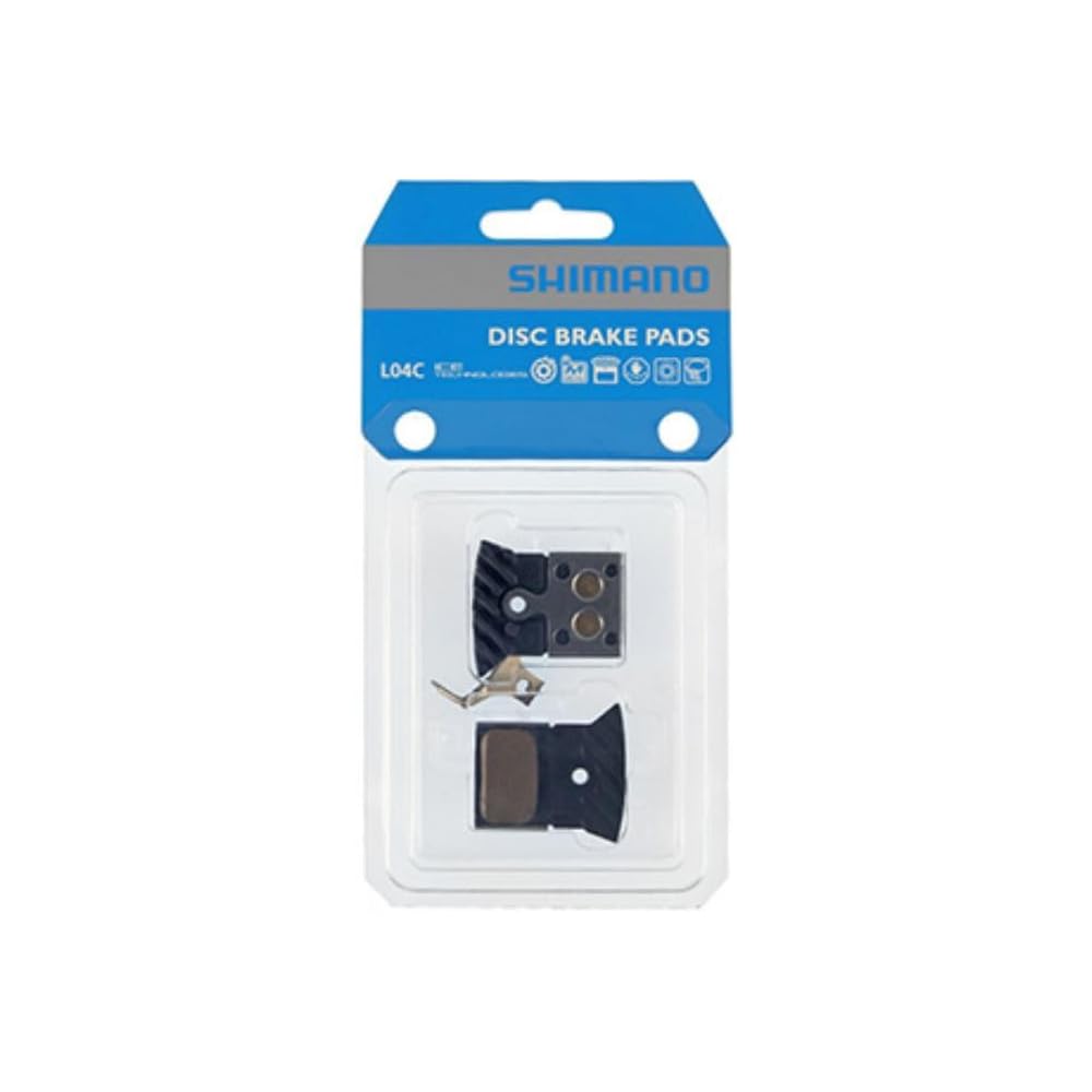 Shimano L04C Metal Disc Brake Pads with Fin for Bicycle Maintenance