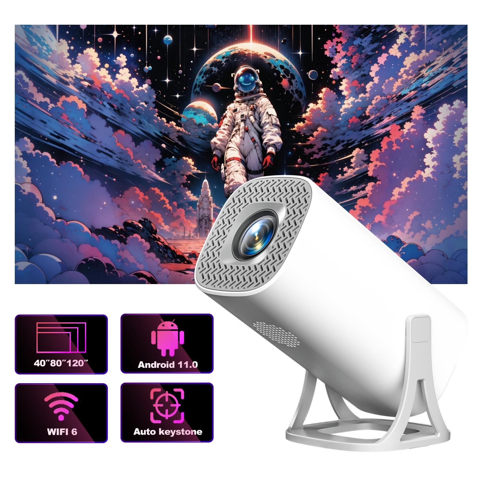 

TOPSION S40 Smart Android 11 Mini Projector WIFI6 Support 4K 1080P BT5.0 Projector 1280*720P Home Cinema Portable Projector EU Plug