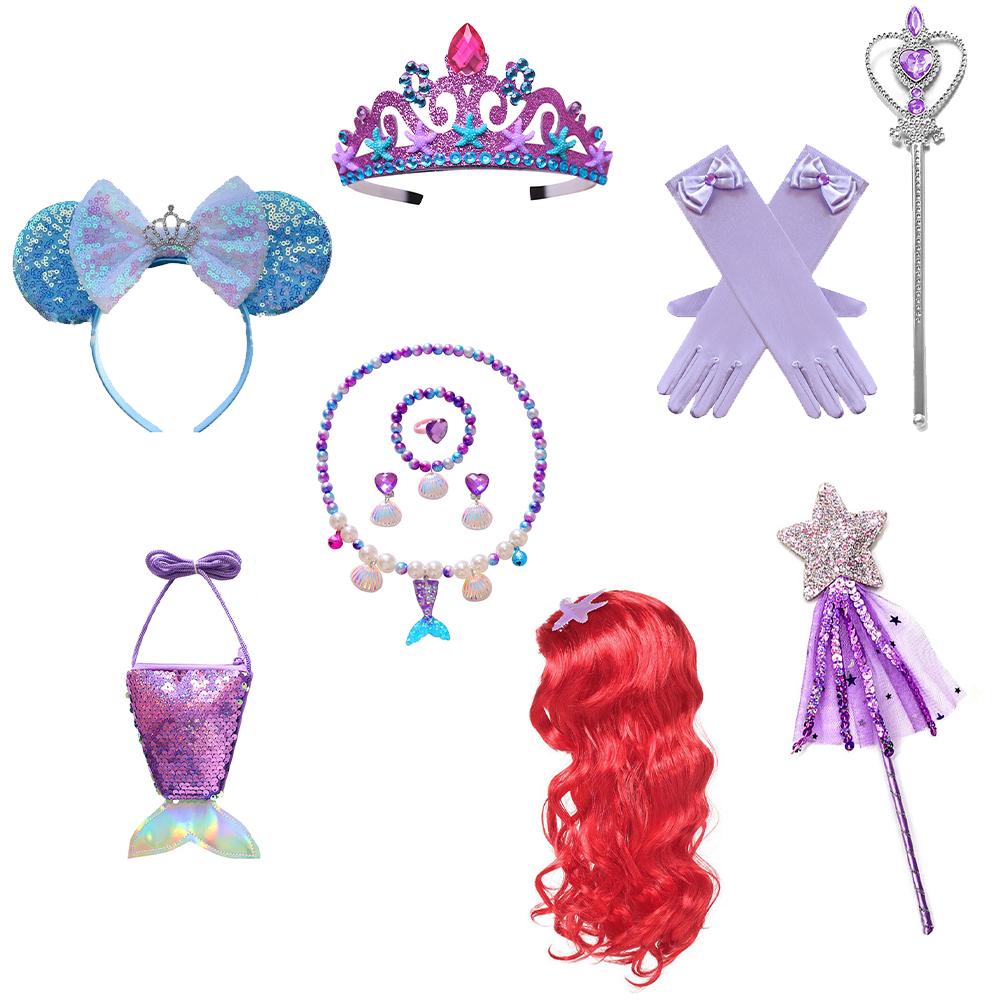 Дитячий костюм косплею русалки, костюм для рольових ігор для дівчаток, костюм для карнавалу, Хелловіну, дня народження, літня сукня принцеси