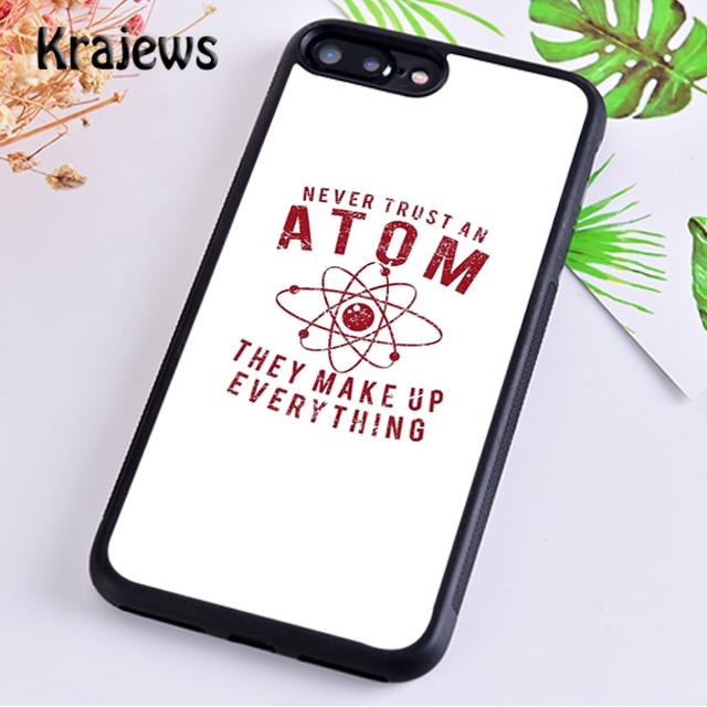 Krajews Atom Science Chemistry Phone Case Cover For iPhone 17 Air 16 15 14 plus 11 12 13 pro max coque Shell Fundas