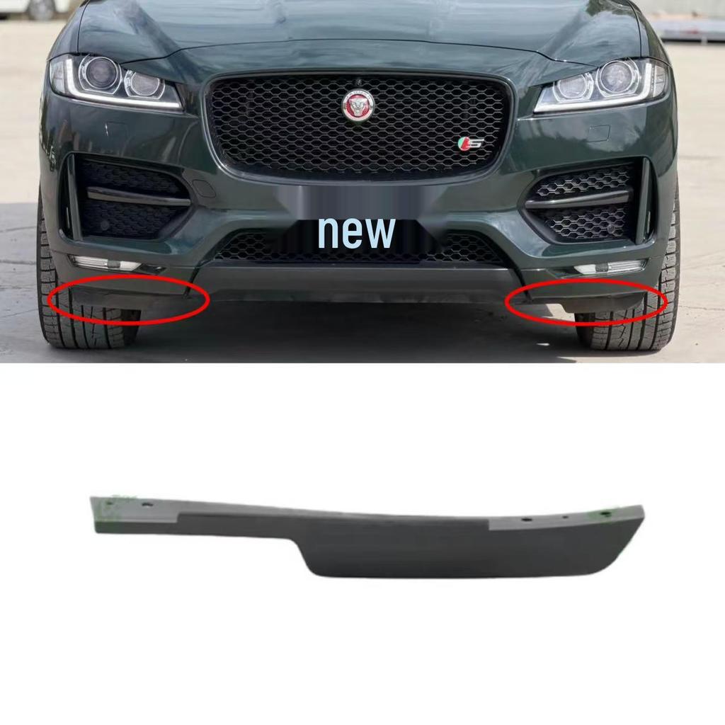 Jaguar F-PACE 2016-2020 Deflector Inferior Falda Guardabarros Recorte Accesorio para Parachoques Delantero