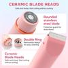 2 in 1 Bikini Trimmer for Women, Dual Head Electric Razor, IPX7 Waterproof Wet/Dry Use Women Electric Shaver, Painless Body Facial Hair Remover for