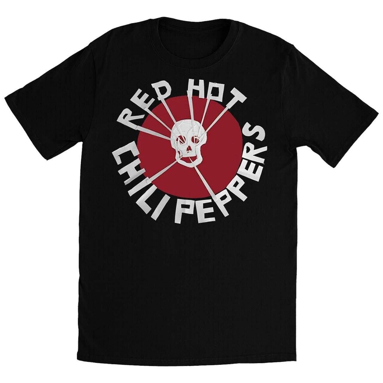 Vtg Red Hot Chili Peppers Flea Skull Cotton Black Unisex Tee Shirt TR111 XXXXL