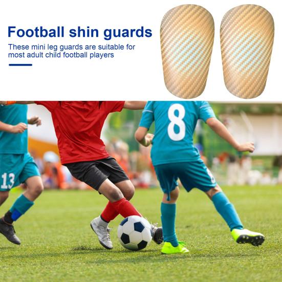 1 pereche de mini paratibie de fotbal cu model de fibre anti-alunecare copii adolescenti adulti jucatori tibie miniaturale protectoare jocuri de fotbal echipament de protectie