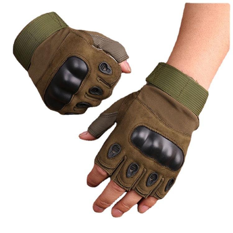 Tactical Gloves Outdoor Half Finger New Style Men and Women Military Fans Performing Cycling Sports Fitness Protective Performance Gloves