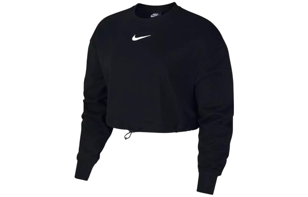 

Nike Sweatshirts Women s Black Crew Neck Moderate Regular CJ3767-010 L