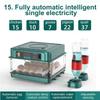 9 To 15 Eggs Incubator With Automatic Egg Turning And Humidity Monitoring Duck Incubator With Automatic Water Ionic Waterbed