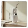 Abstract Resin Vase Sculptural Design Modern Minimalist Handcrafted Look Artistic Table