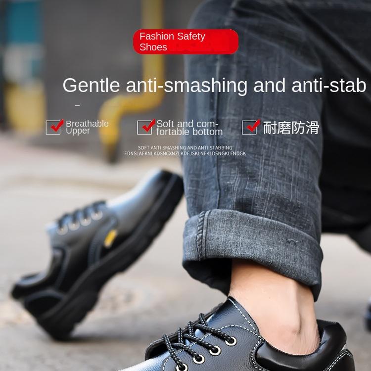 Labor Insurance Shoes for Men and Women, Anti-smashing and Anti-piercing, Lightweight, Breathable and Wear-resistant Work Shoes