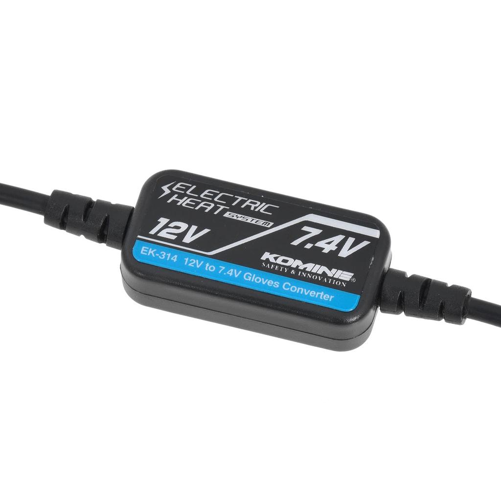 Komine Motorcycle Glove Free Shipping EK-314 Converter, 12V-7.4V, Black,