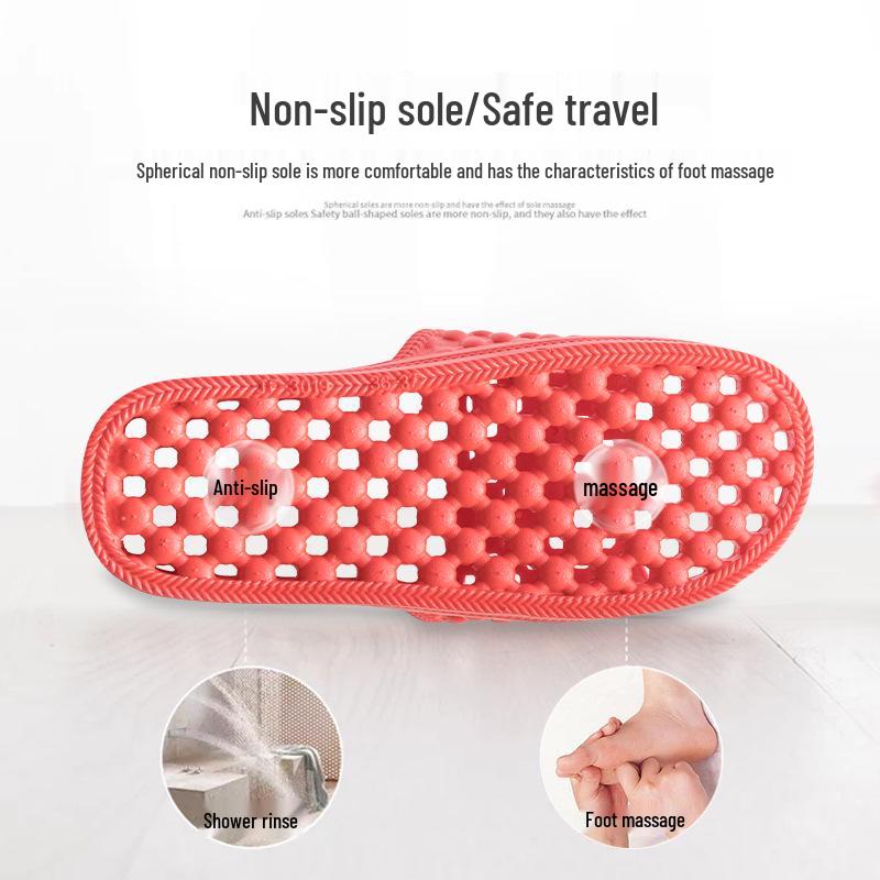 Wasserdichte Anti-Rutsch Massage-Slipper für Männer & Frauen - Innen/Außen Hohles Design für Badezimmernutzung