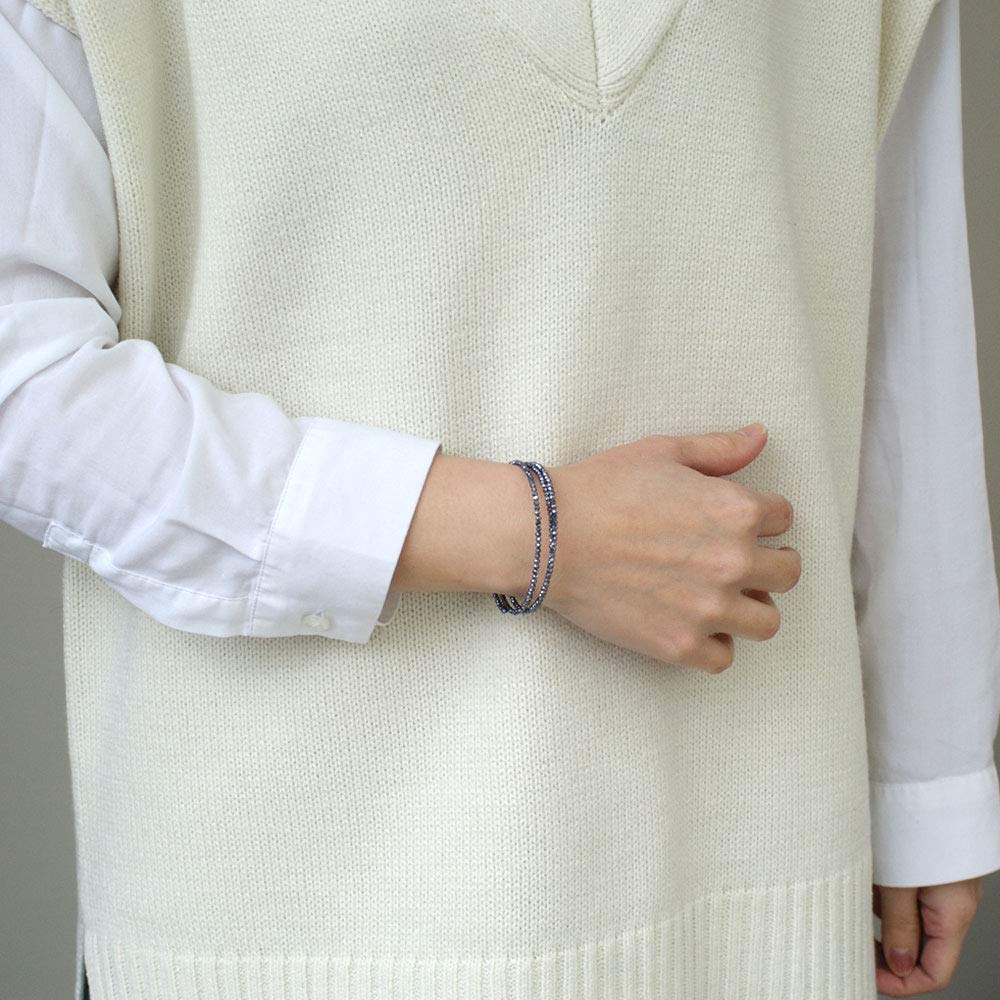 [OVER-9] Terahertz Stone Bracelet, Health, Shape Memory, Women's & Men's, Genuine Power Stone