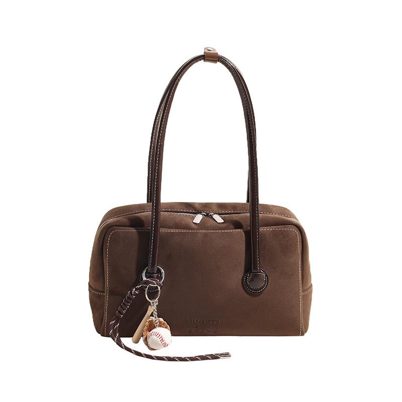 This year's popular bag women's large-capacity 2025 new autumn and winter retro matte shoulder bag commuter pillow bag