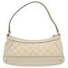 Used AUTHENTIC GUCCI 269893 Guccissima Shoulder Bag White Leather
