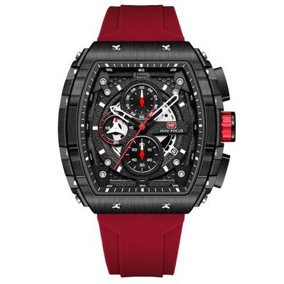 [MINIFOCUS] MINIFOCUS Chronograph Quadratisch Große Größe Herrenuhr MF0399G04